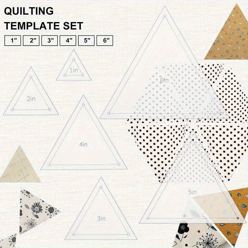 6pcs Acrylic Patchwork Triangl - Acrylic Cutting Machine 评论和价格