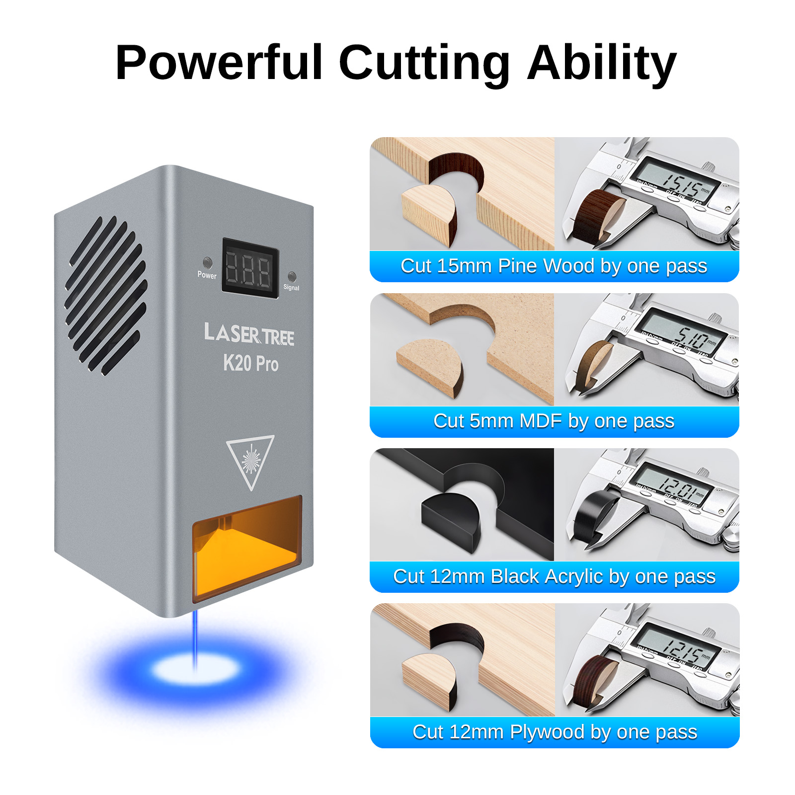LASER TREE K20 20W Optical Pow - Laser Engraving Software 评论和价格