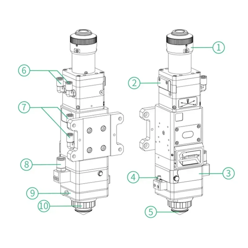 Fiber Cutting Head 3.3KW BT240 - Industrial Use Of Laser 评论和价格