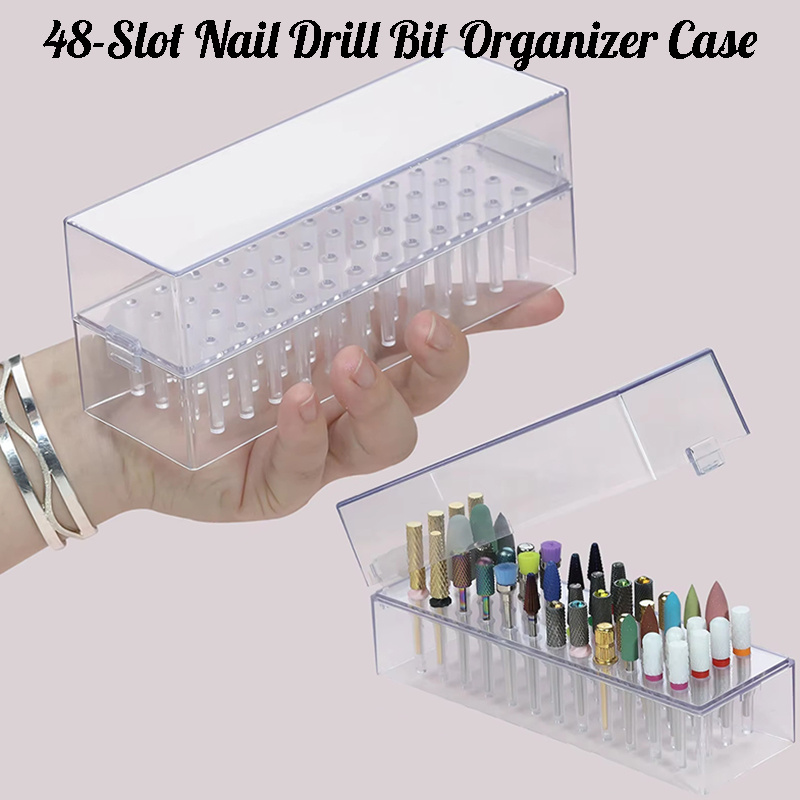 48 Holes Clear Nail Drill Bits - Acrylic Cutting Machine 评论和价格