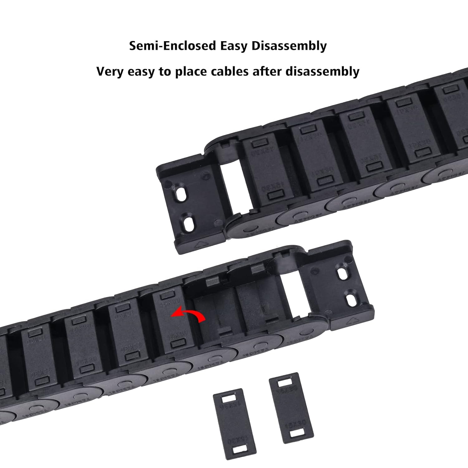 Cable Drag Chain R55 R38 Semi- - Drag Chain Cnc 评论和价格