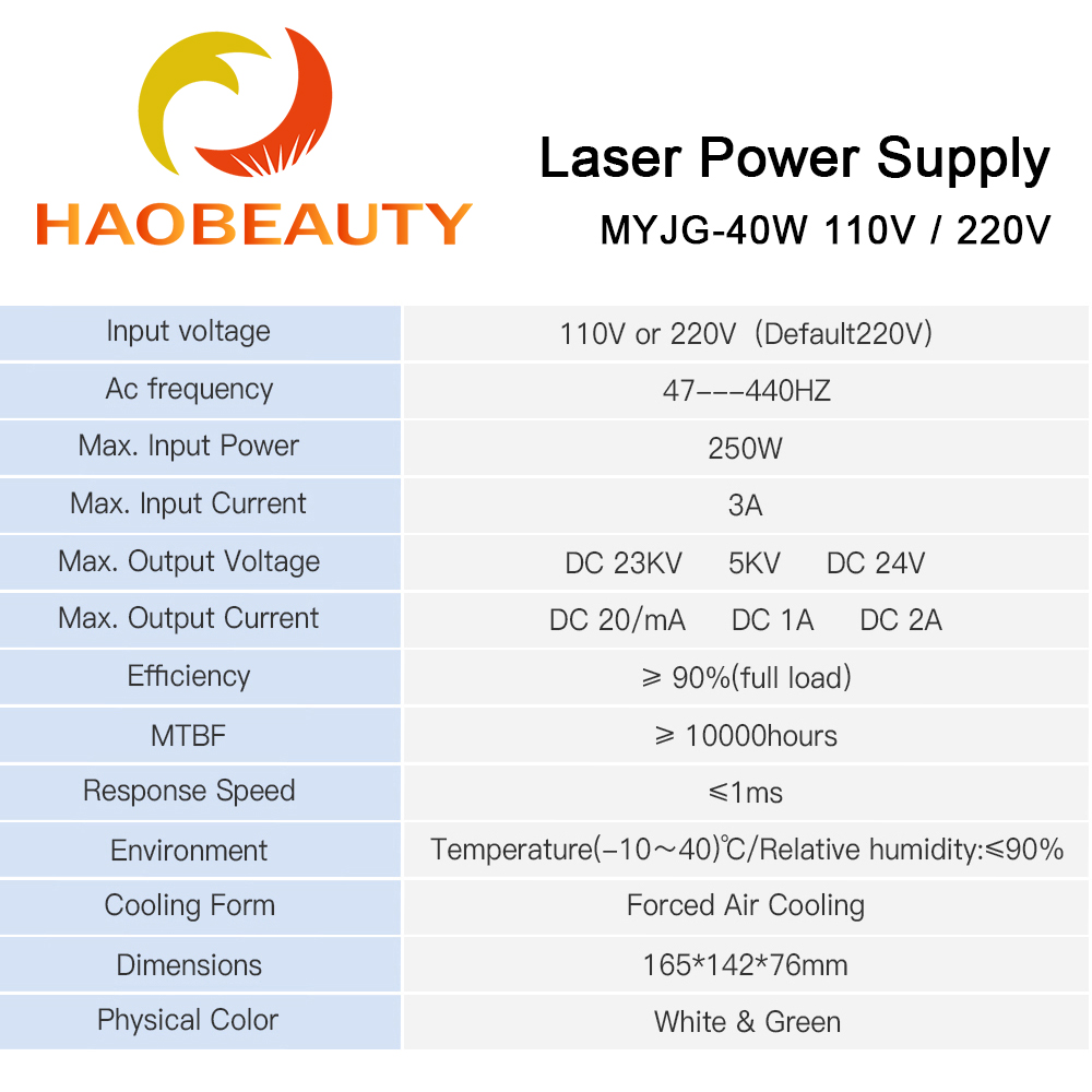 HAOBEAUTY MYJG-40 CO2 Laser Po - Laser Engraving Software 评论和价格