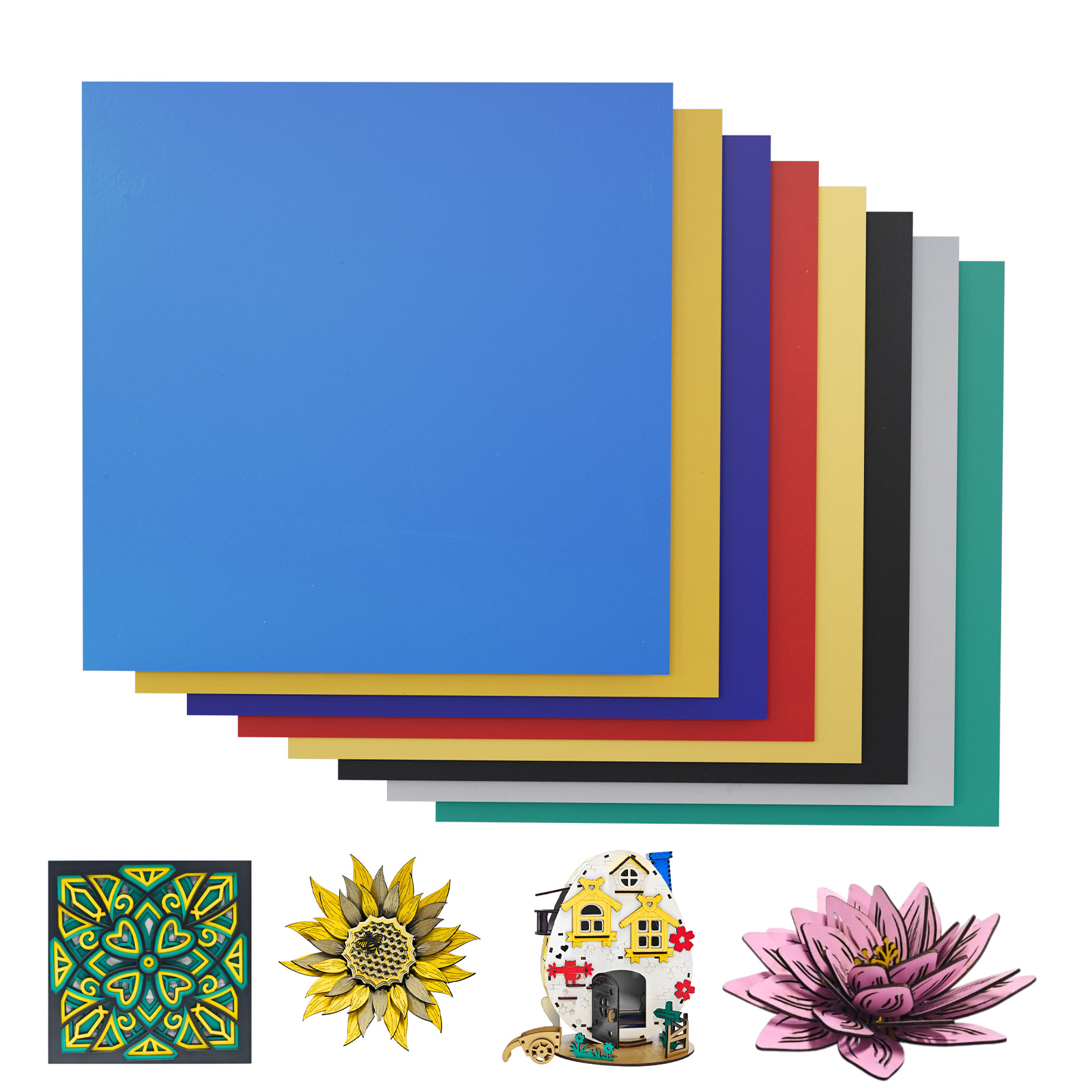 8pcs 3mm 30x30cm Paint-free Co - Laser Engraving Software 评论和价格